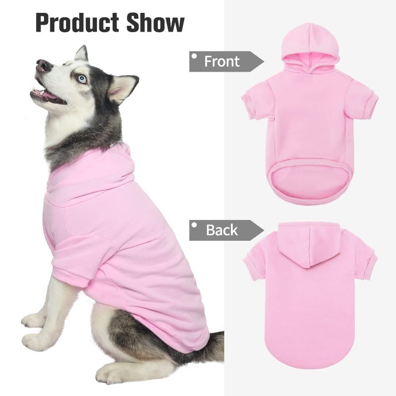 BINGPET Dog Hoodies - Fleece Lined Fall Dog Puppy Sweatshirt Soft Warm Sweater Winter Hooded Clothes for Small Medium Large Dogs & Cats - Image 3